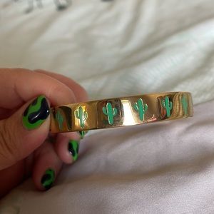 Kate Spade “Look Sharp” hinged bangle